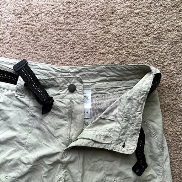 Columbia Pants Womens 4 (30x30) Nylon Titanium Omni Dry Mid Rise Zip Off Belted - Picture 3 of 14